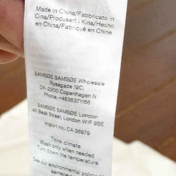 Samsoe Samsoe Holly Dress 14220 Crossover Straps Angora Size S NWT - Picture 11 of 12